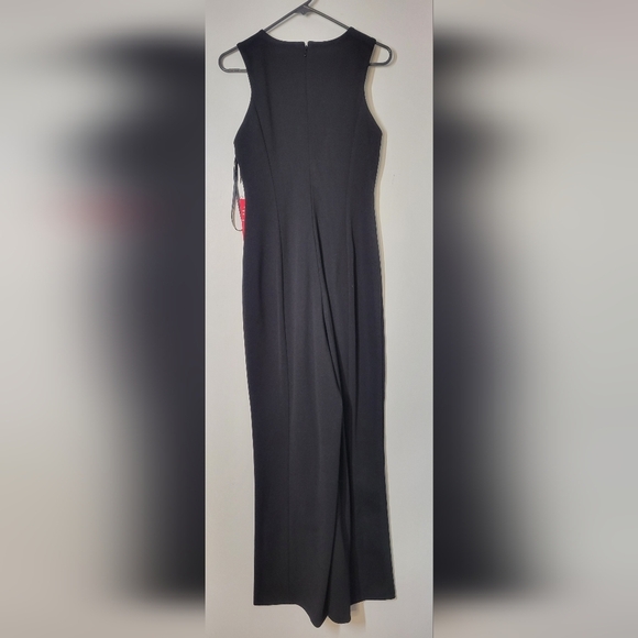 NWT Calvin Klein Keyhole Wide Leg Sleeveless Jumpsuit  Black 10 - Picture 3 of 7